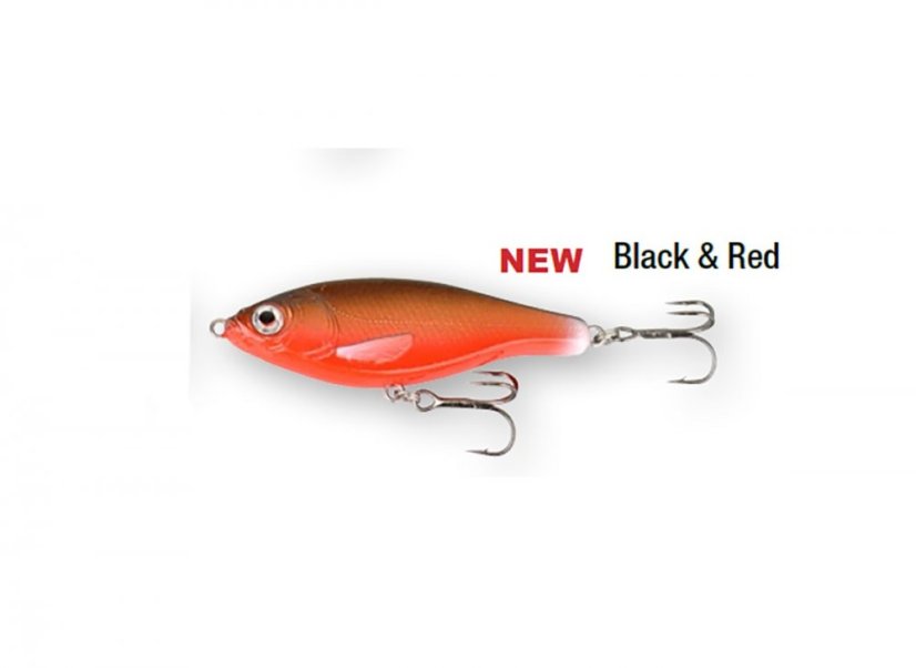 3D Roach Jerkster 63 6.3 cm 8 g SS 08-Black and Red