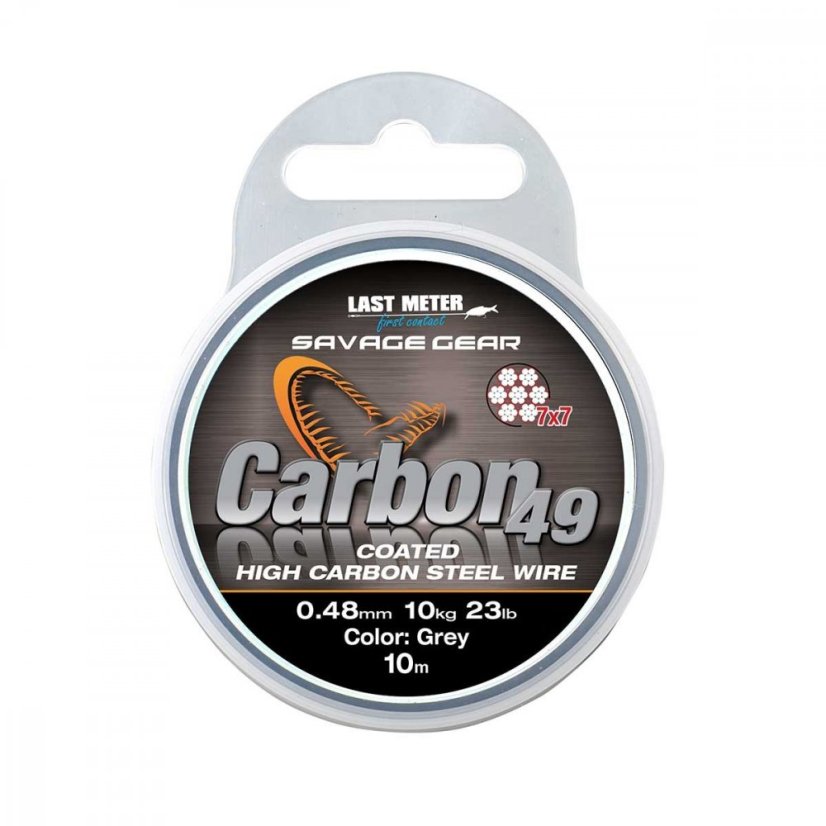 Carbon49 0.70 mm 23 kg 50 lb Coated Grey 10 m