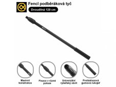 Fencl podběráková tyč dvojdílná 120 cm