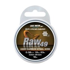 RAW 49 - ocelové lanko - 0,36 mm/11 kg 10 m